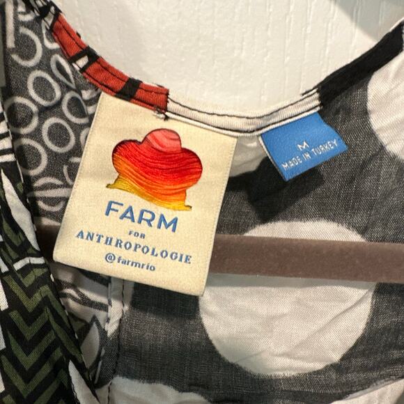 Anthropologie Farm Rio Rainforest Wrap Blouse Size Medium - Picture 3 of 7